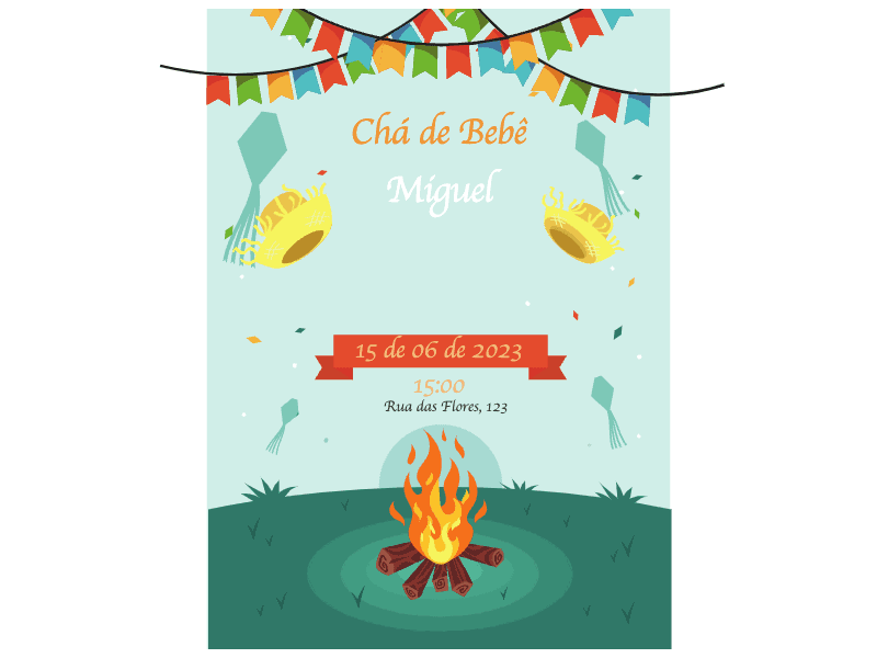 convite festa junina